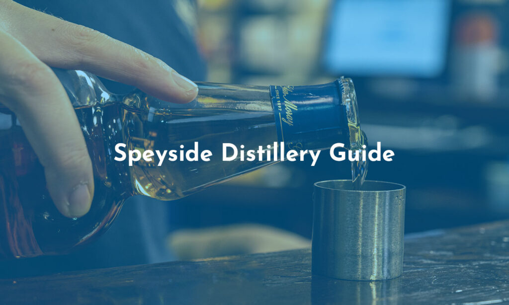 Speyside Distillery guide header image with dram being poured