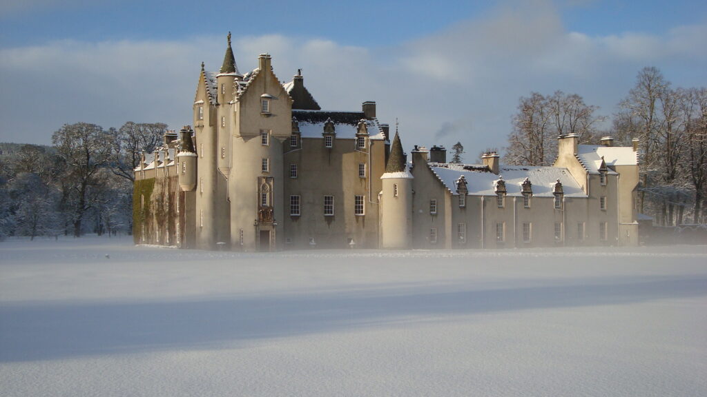 Ballindalloch Castle in the mist