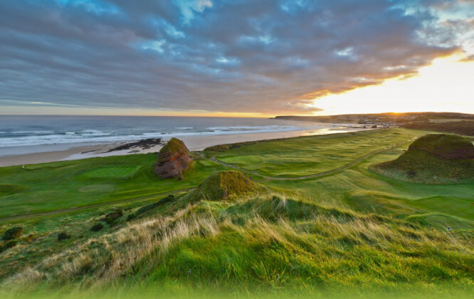 sunset at cullen golf course