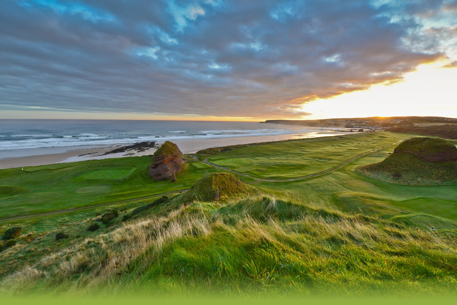 sunset at cullen golf course