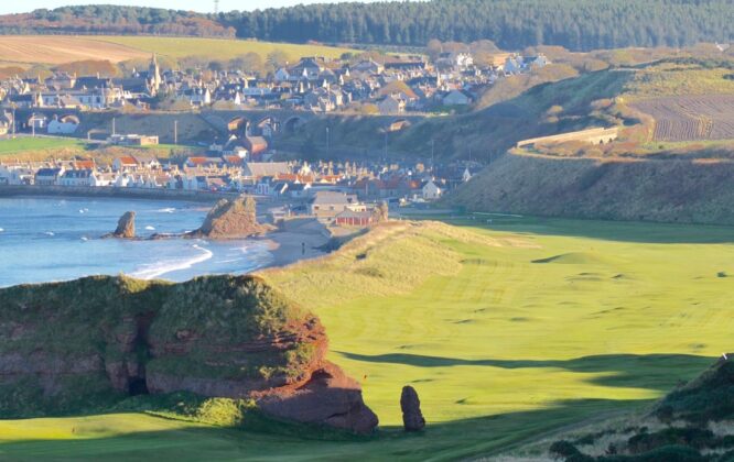 view of the golf course