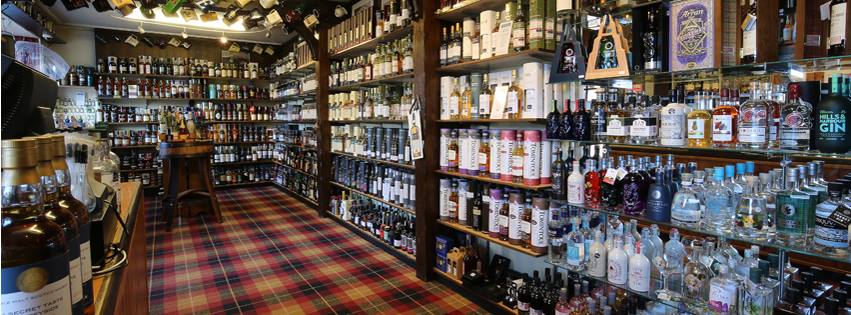 The Whisky Castle whisky display