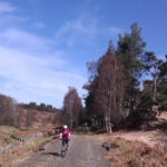 man walking along the dava way