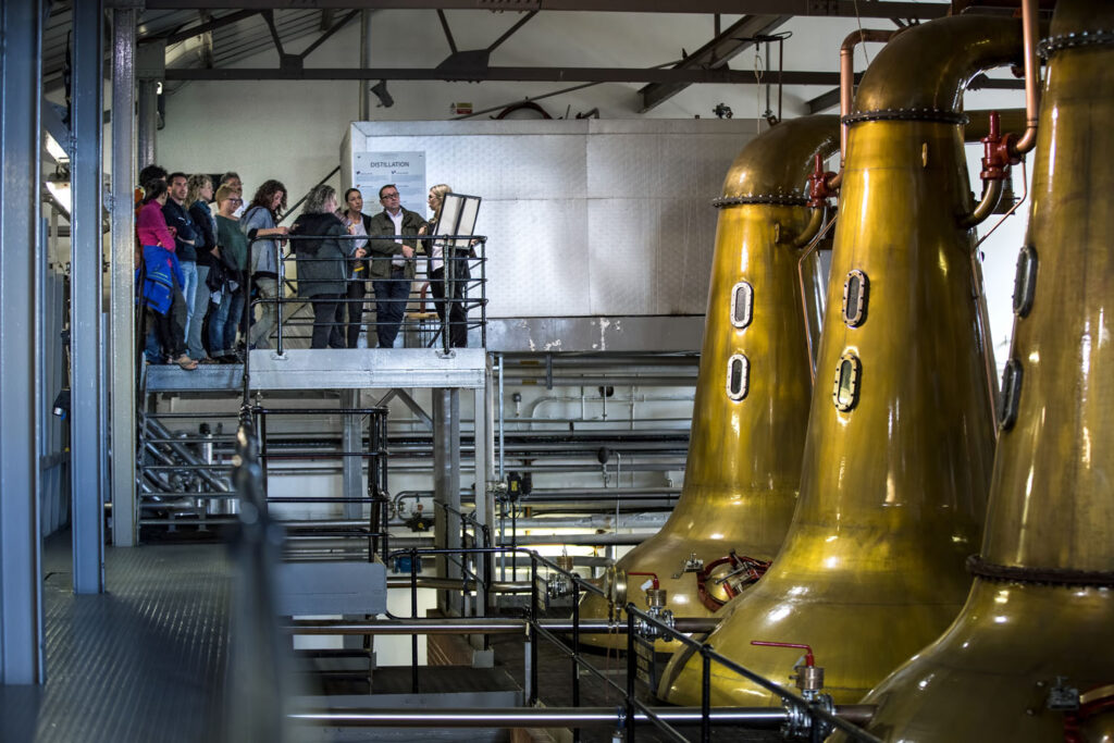 visitors at cardhu distillery