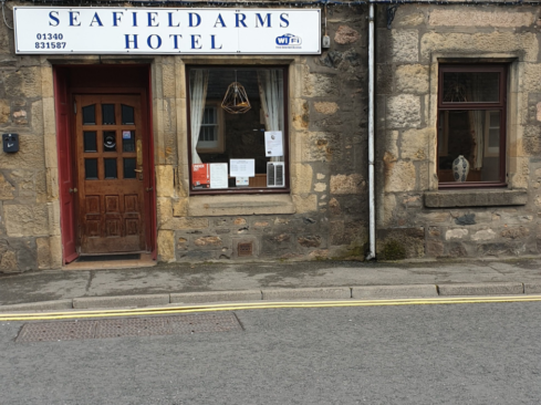 Picture of The Seafield Arms from the outside in Rothes