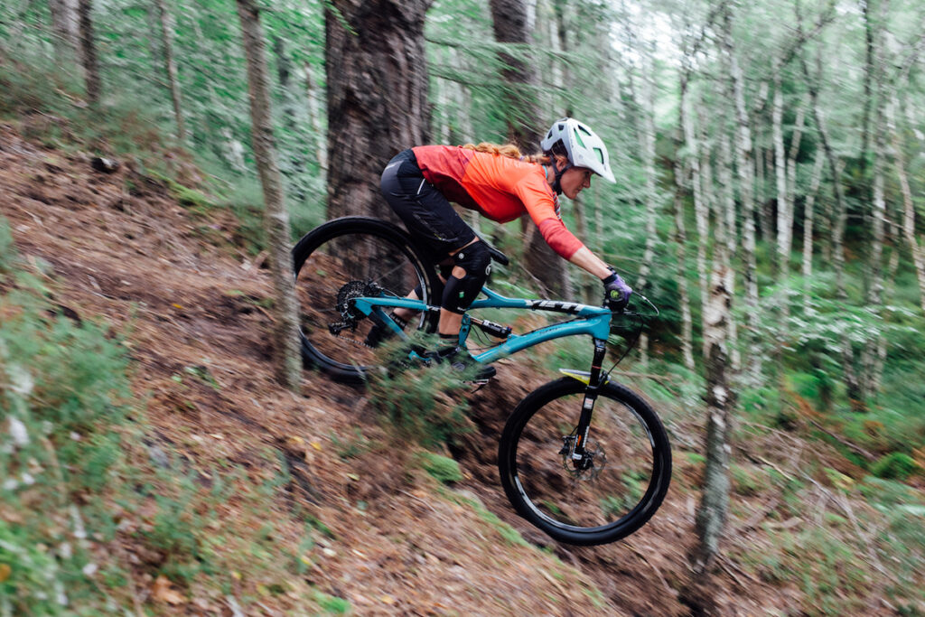 Picture of a female mountain biker