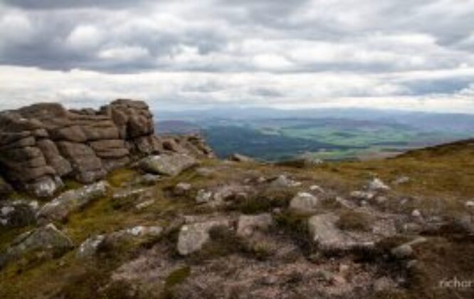 view from the top of ben rinnes