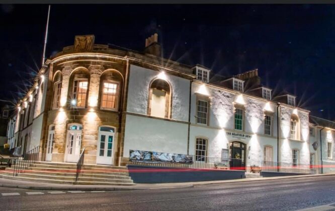 The Seafield Arms in Cullen from outside