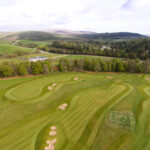 Drone shot of Ballindalloch castle