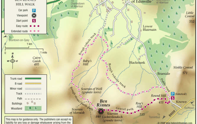 Map of Ben Rinnes