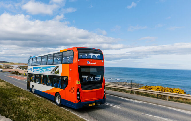 Picture of double-decker Stagecoach bus
