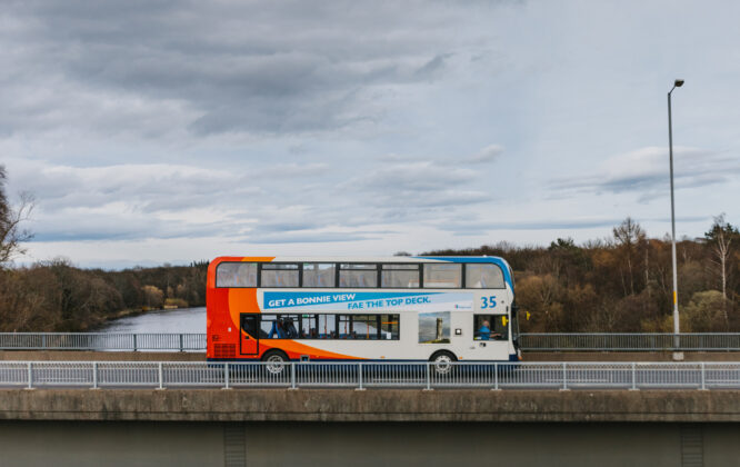 Picture of double-decker Stagecoach bus