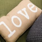 Picture of a love cushion in Speyside cottage