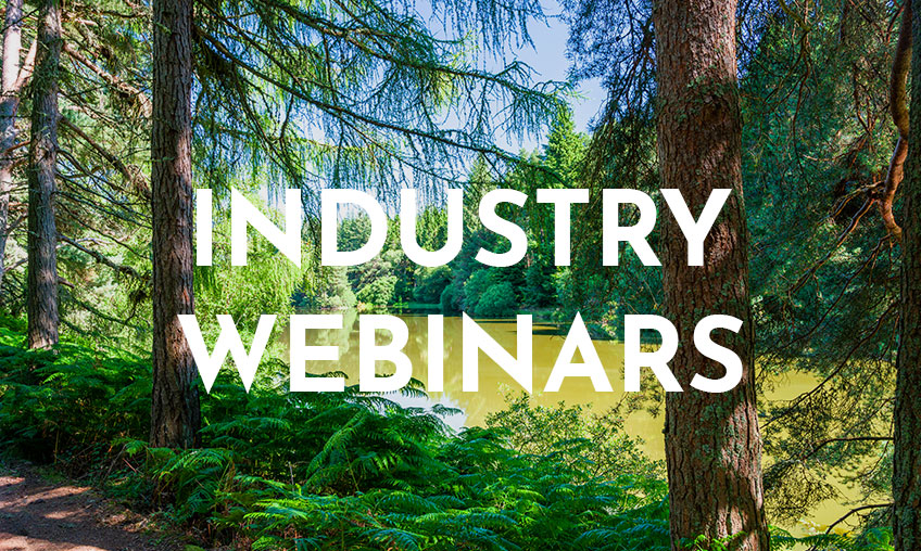 Industry Webinar Title with Forest Background