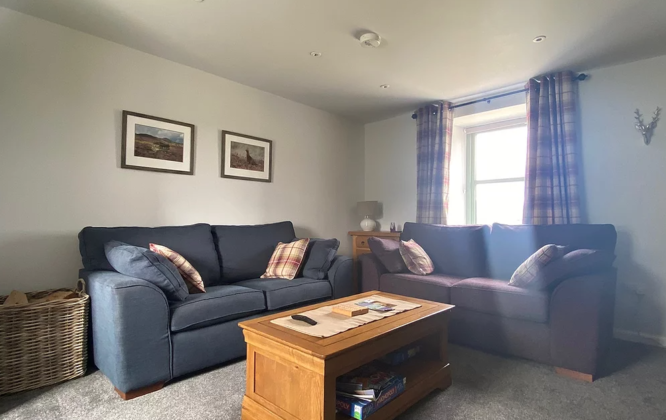 Living room of Wester Fodderletter Farmhouse