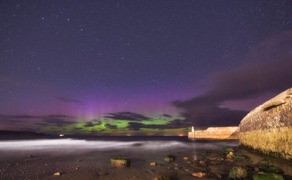northern lights over cullen