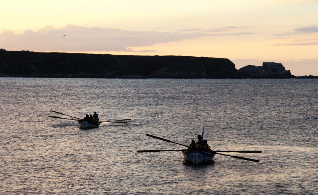 two boats on moray firth