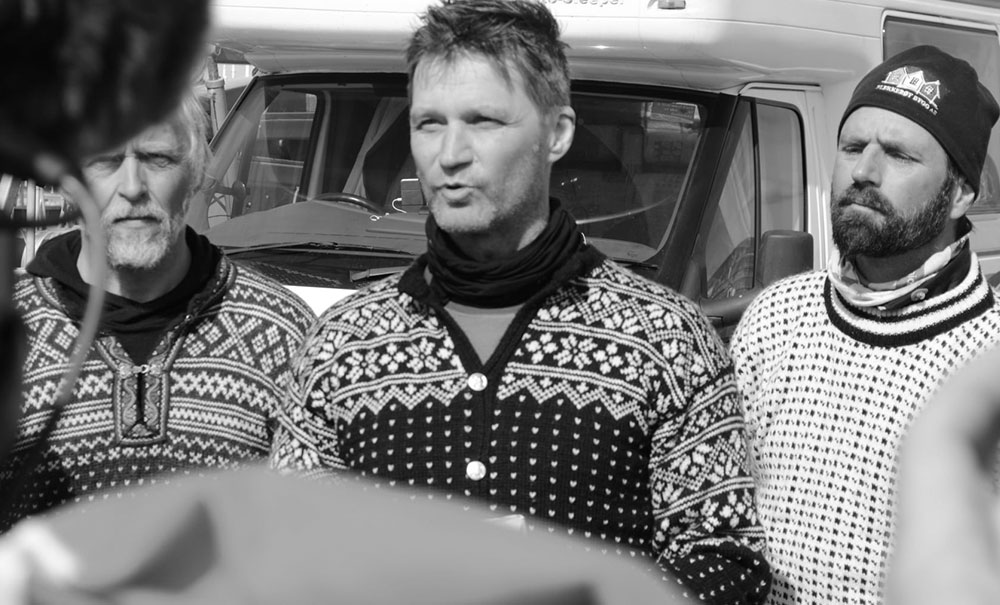 Norwegian Men at Buckie Harbour