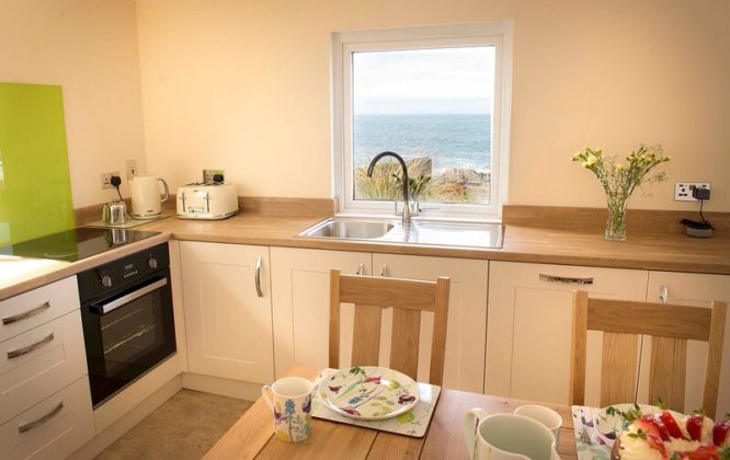 kildalton kitchen with ocean view