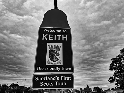 Keith road sign