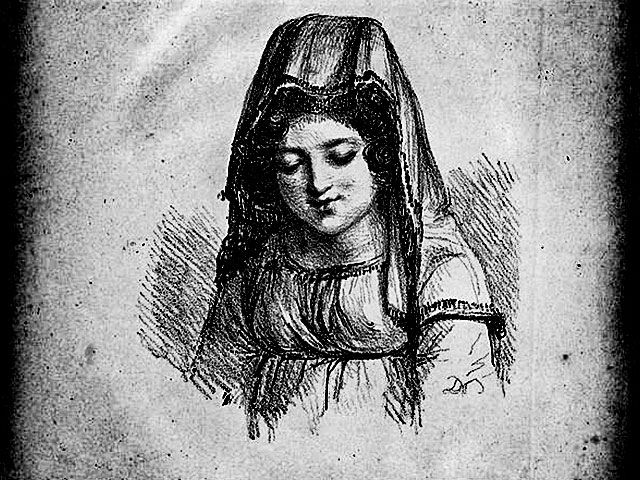 Old image of a girl