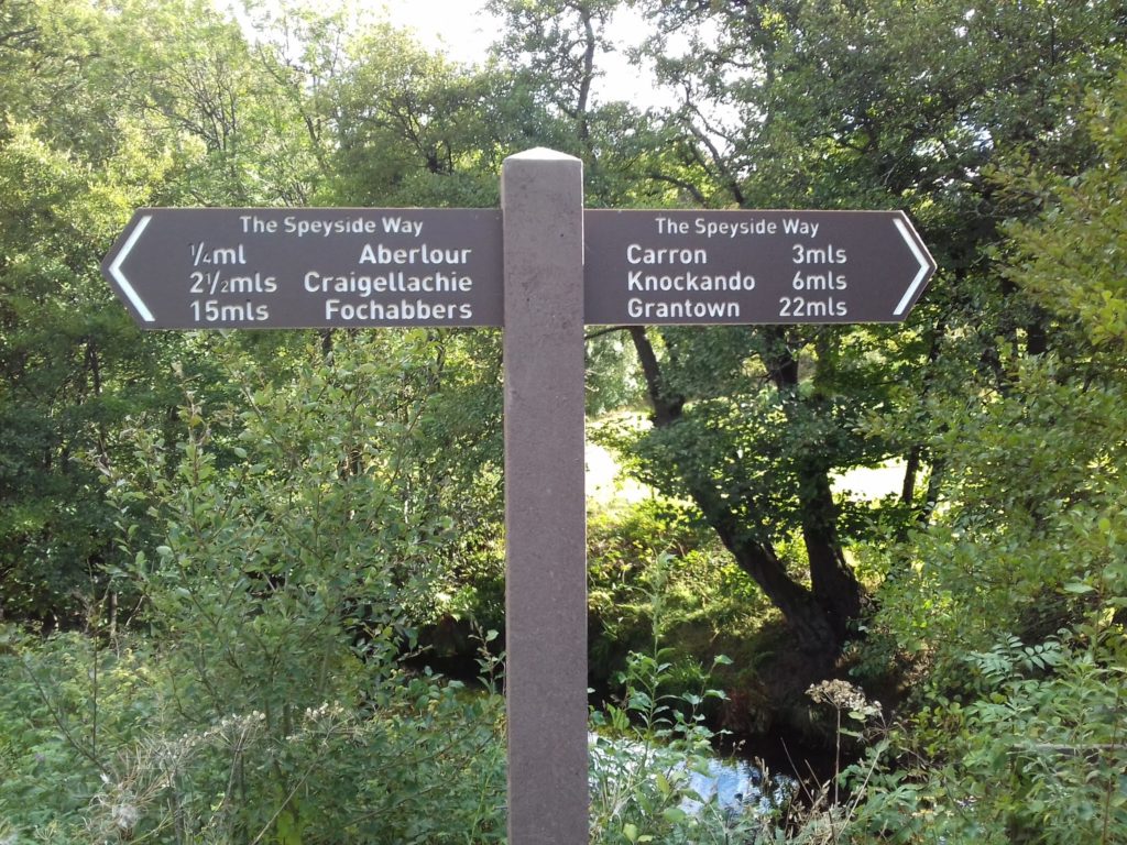 Speyside Way Sign