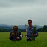 Picture of Linda Bruce and Steven Smith at Byres farm in Fochabers