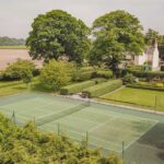 Picture of tennis court at Dipple House