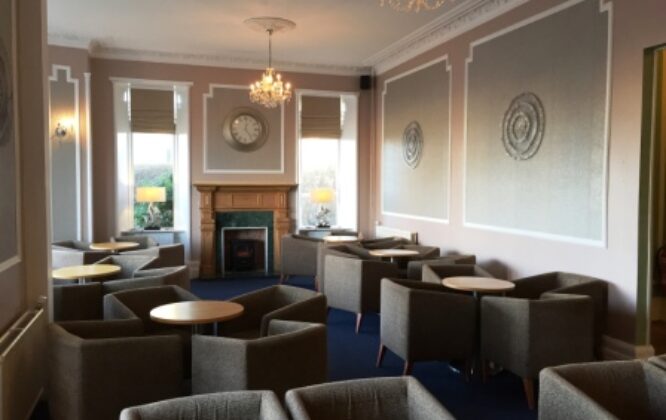 Seating area at Stotfield Hotel