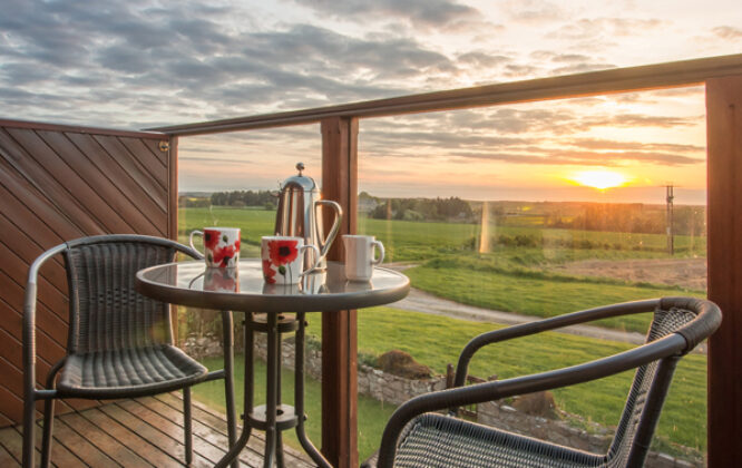 Balcony at Carden Holiday Cottage