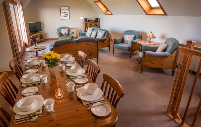 Dining area at Carden Holiday Cottage