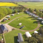 Drone shot of North Alves Holiday Park